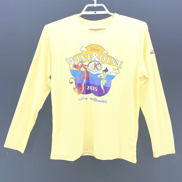 Brooks Other - runDisney 2025 Wine & Dine 5K Mens Large Long Sleeve Shirt Brooks Mulan Yellow